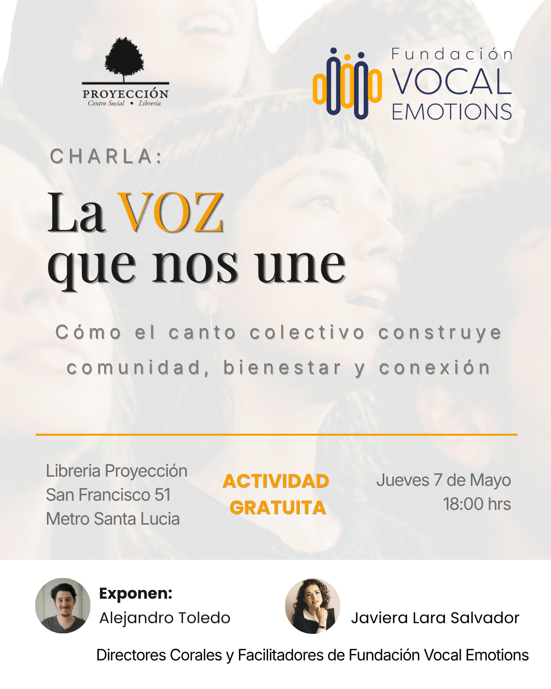 Ciclo de Charlas “La Voz que Nos Une” • Vocal Emotions